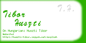 tibor huszti business card